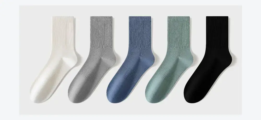 Solid color socks for OEM production